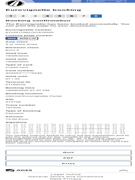 eurovignette booking